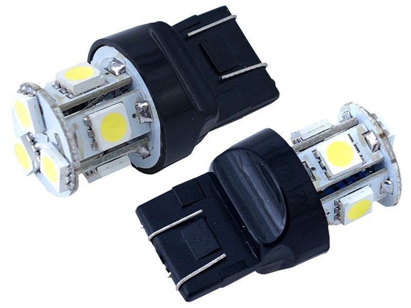 Izzó VISION W21 5W T20q 12V 8x 5050 SMD LED fehér 2 db – kép 2
