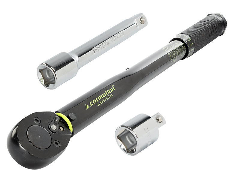 Nyomatékkulcs 28-210 Nm, 1/2" + adapter 1/2"## > 3/8" + hosszabbító 125 mm, kalibrálási tanúsítvány