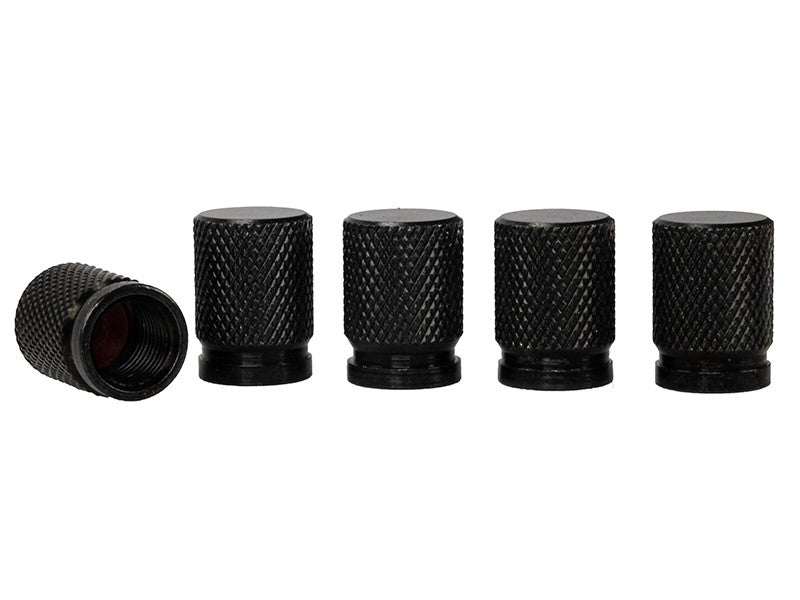 Alumínium szelepsapka, 5 db, fekete