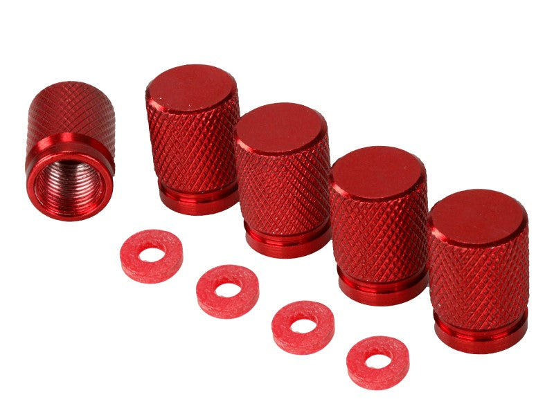 Alumínium szelepsapka 5 db piros – kép 2