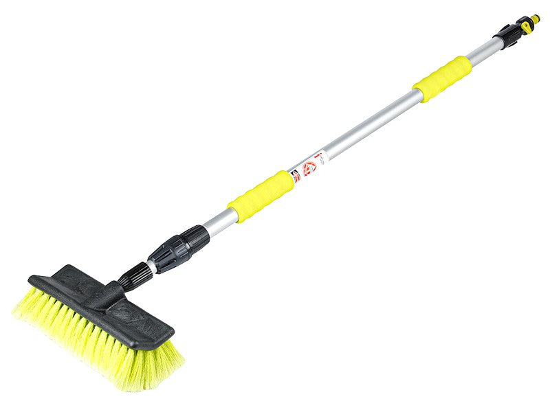 25 cm / 10" ferde vízáramú kefe 110 - 170 cm-es teleszkópos fogantyúval és szeleppel