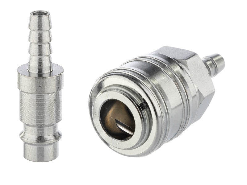 Kompresszor gyorscsatlakozó tömlő átm 6 mm csatlakozó dugó krómozott – kép 2