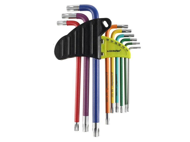 Torx hatlapos kulcsok 230 mm T10 T50 9 db vegyes színben – kép 2