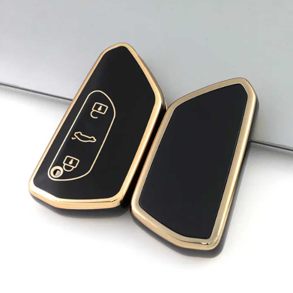 Seat 3 gombos TPU kulcstok fekete színben