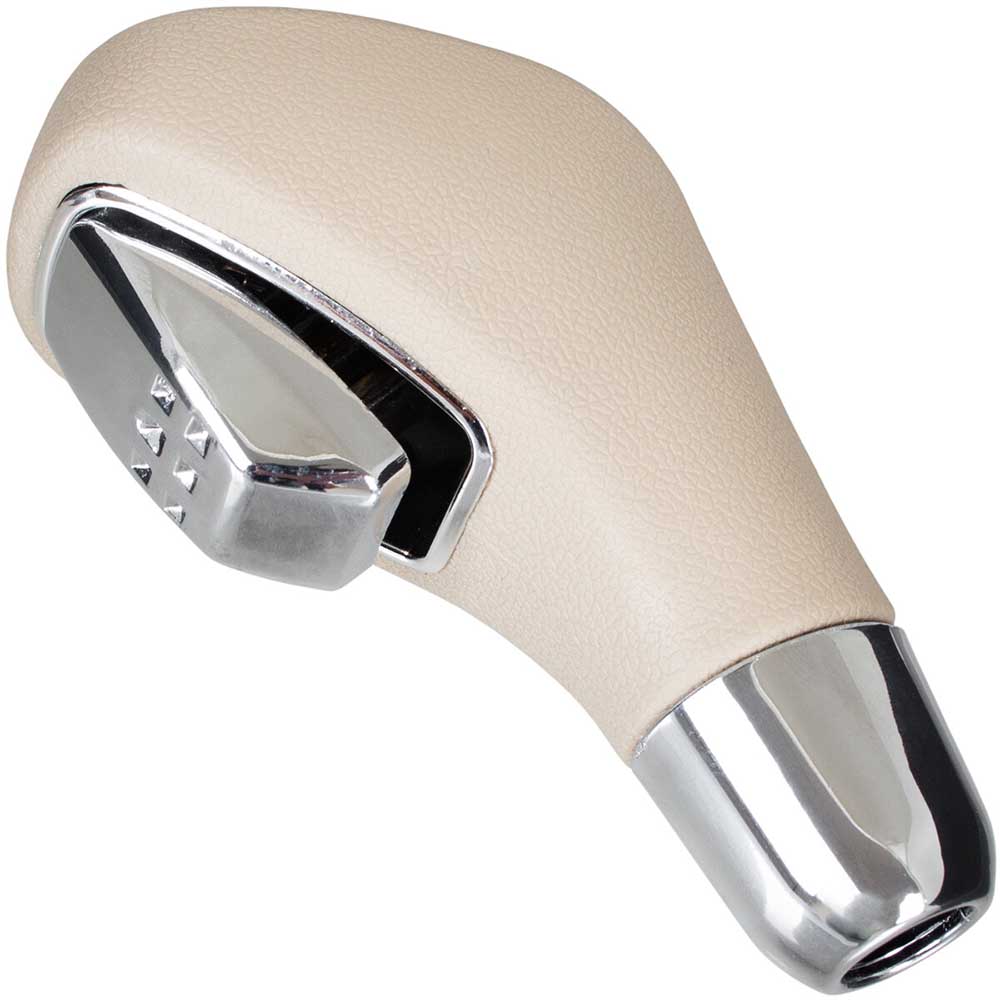 Bézs színű, automata váltógomb króm borítással, Renault Laguna modellekhez.