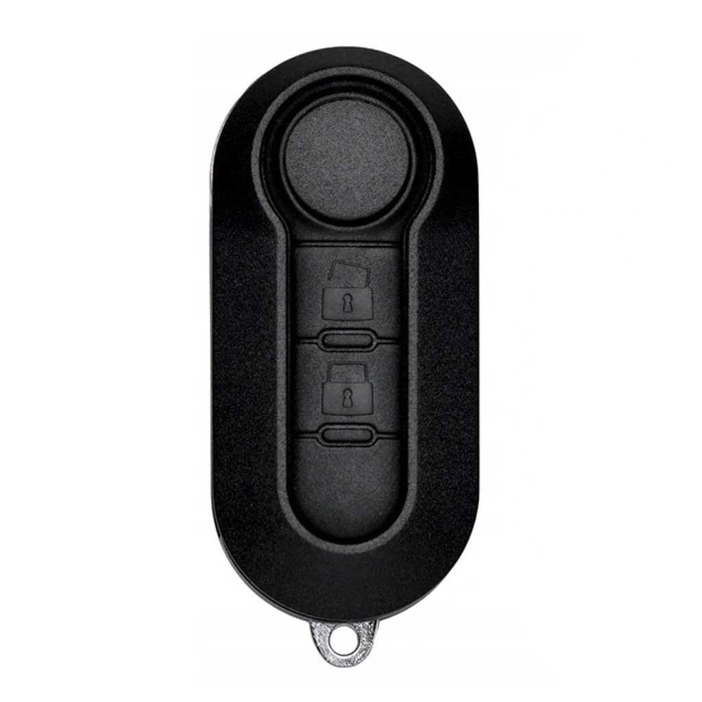 Fekete színű, 2 gombos Citroen bicskakulcs, kulcsház.