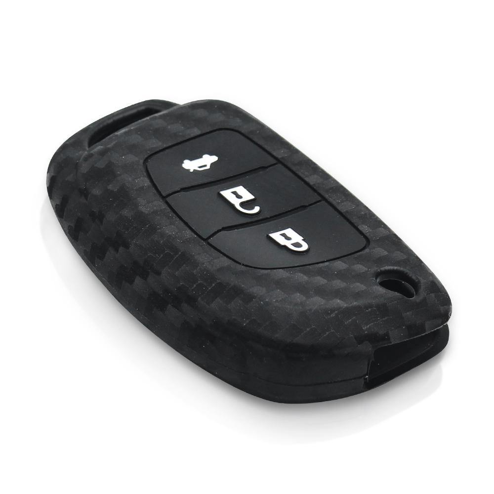 Kia szilikon tok 3 gombos carbon