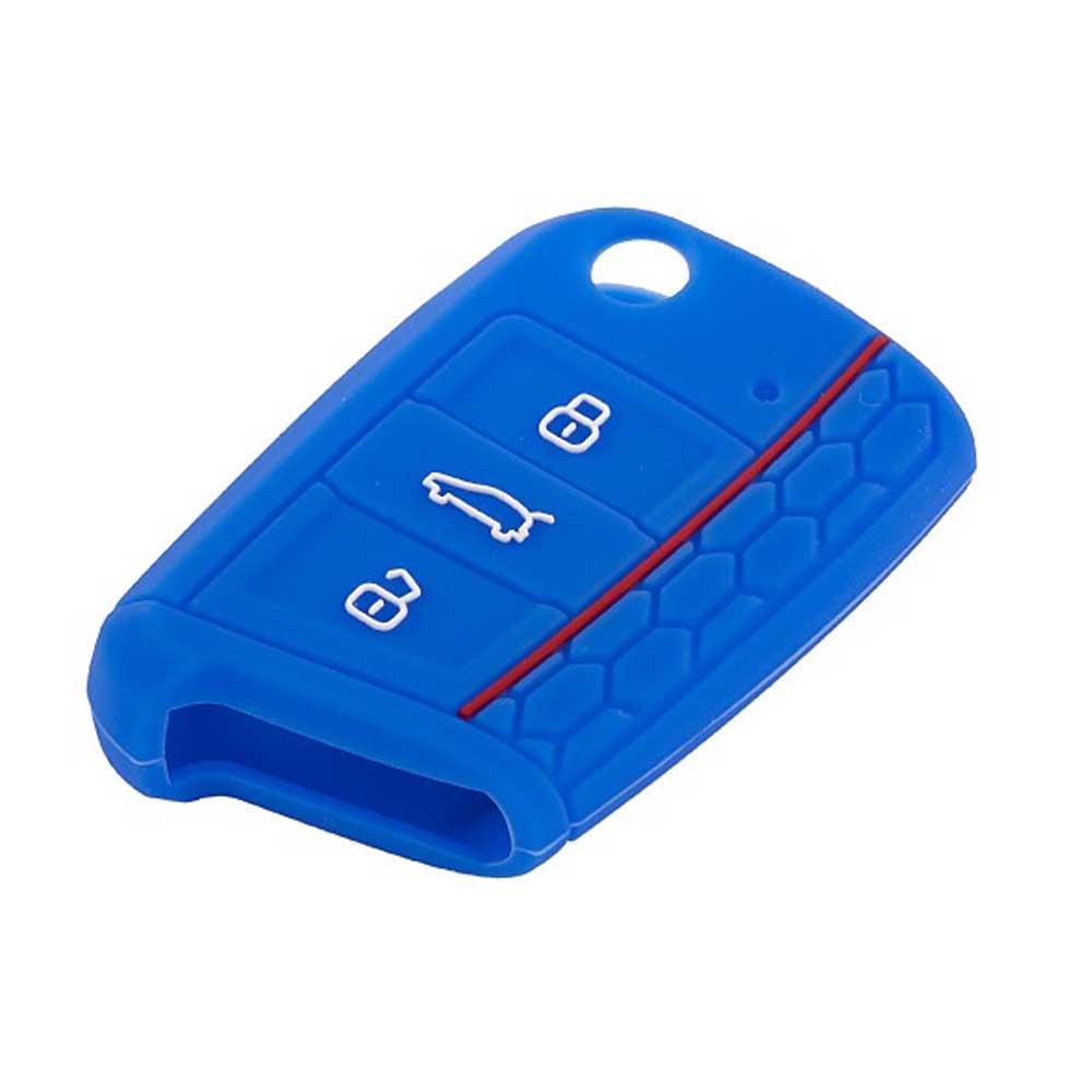 Seat 3 gombos szilikon tok kék színben