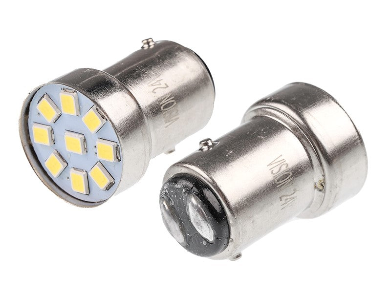 Izzó VISION R5W  R10W BAY15d 12V 5x 5050 SMD LED fehér 2 db – kép 2