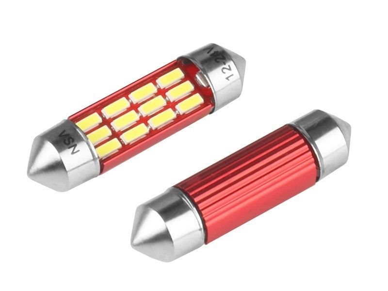 Izzó VISION Festoon SV85 36mm 1224V 12x 4014 SMD LED nem poláris CANBUS fehér 2 db – kép 2