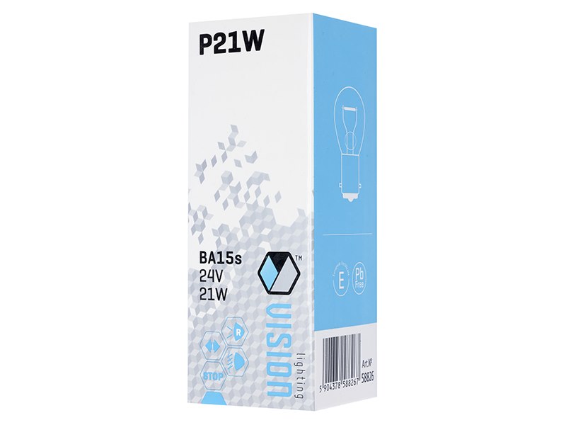 Izzó VISION P21W 24V 21W 21W BA15s E4 – kép 4