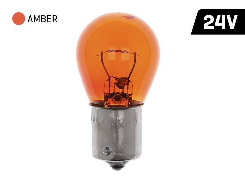 Izzó VISION PY21W 24V 21W BAU15s borostyán, E4