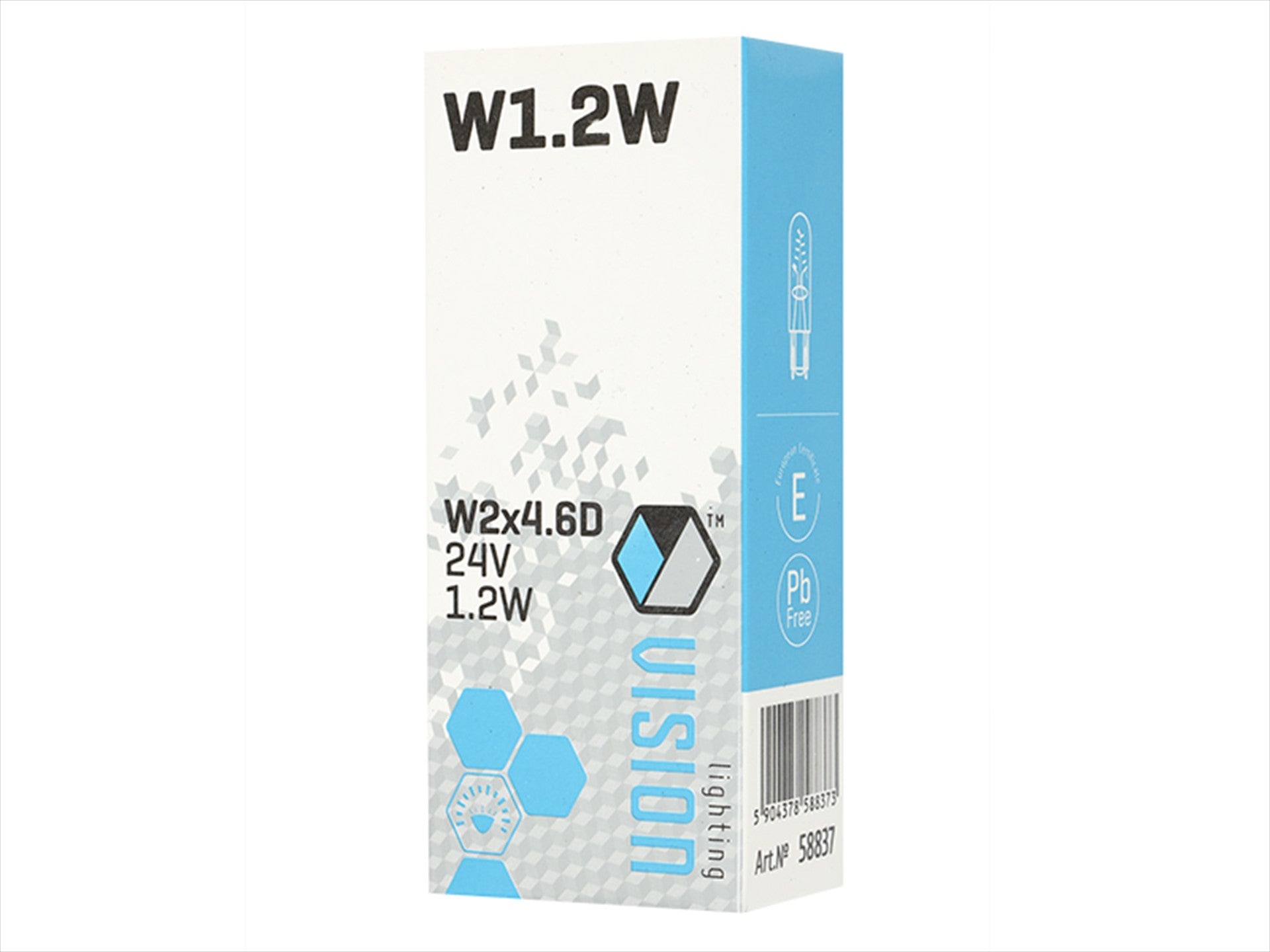 Izzó VISION W12W T5 24V 12W W2x46D – kép 4