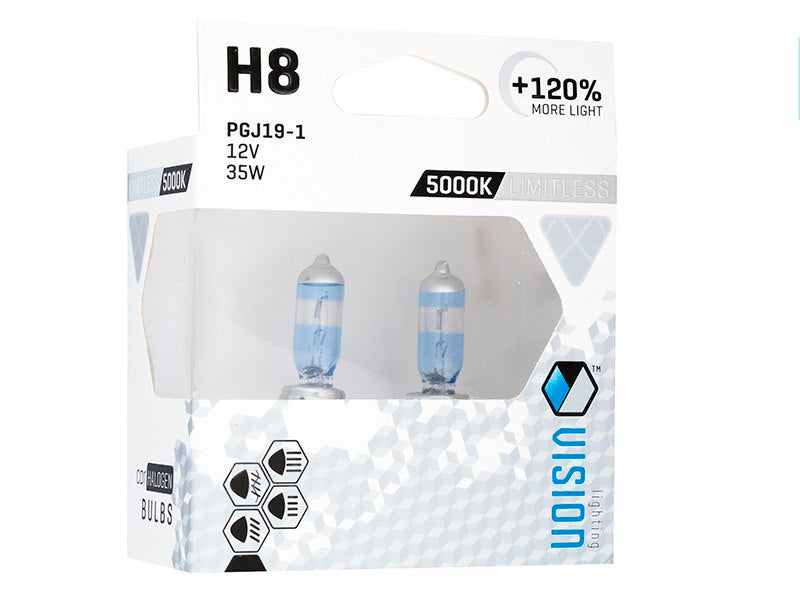 Izzók VISION limitless fehér H8 12V 35W PGJ19 1 U E4  120% 2 db – kép 2