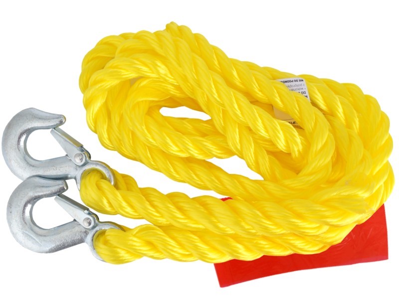 Vontatókötél PGW 3000 kg-ig, fonott kampókkal, 4 m, Heavy Duty