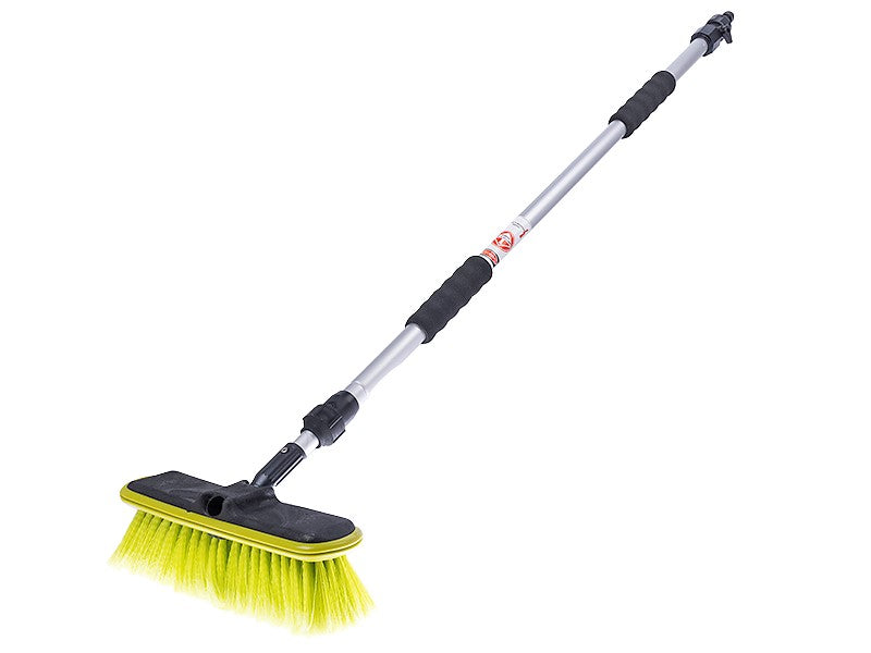25 cm / 10" vízátfolyású kefe 95 - 165 cm-es teleszkópos nyéllel és szeleppel.