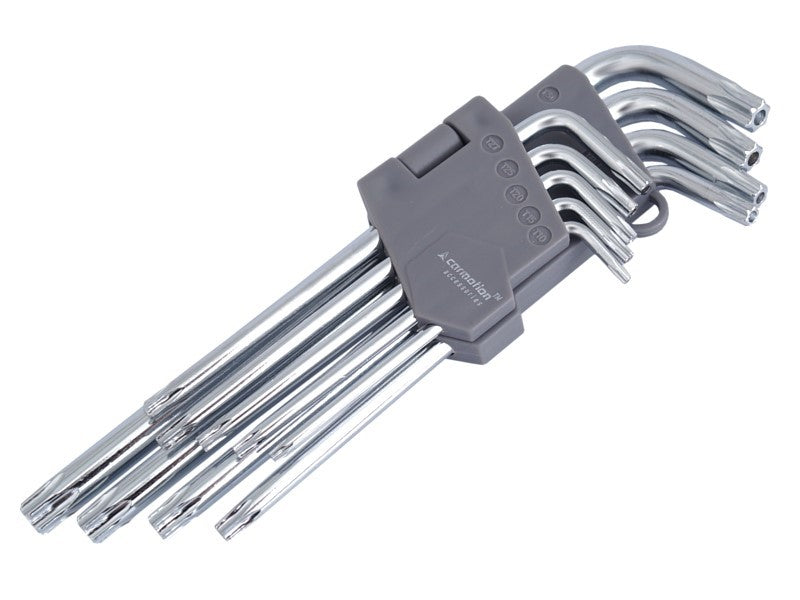Torx hatlapkás kulcsok 180mm , T10 - T50, 9 db