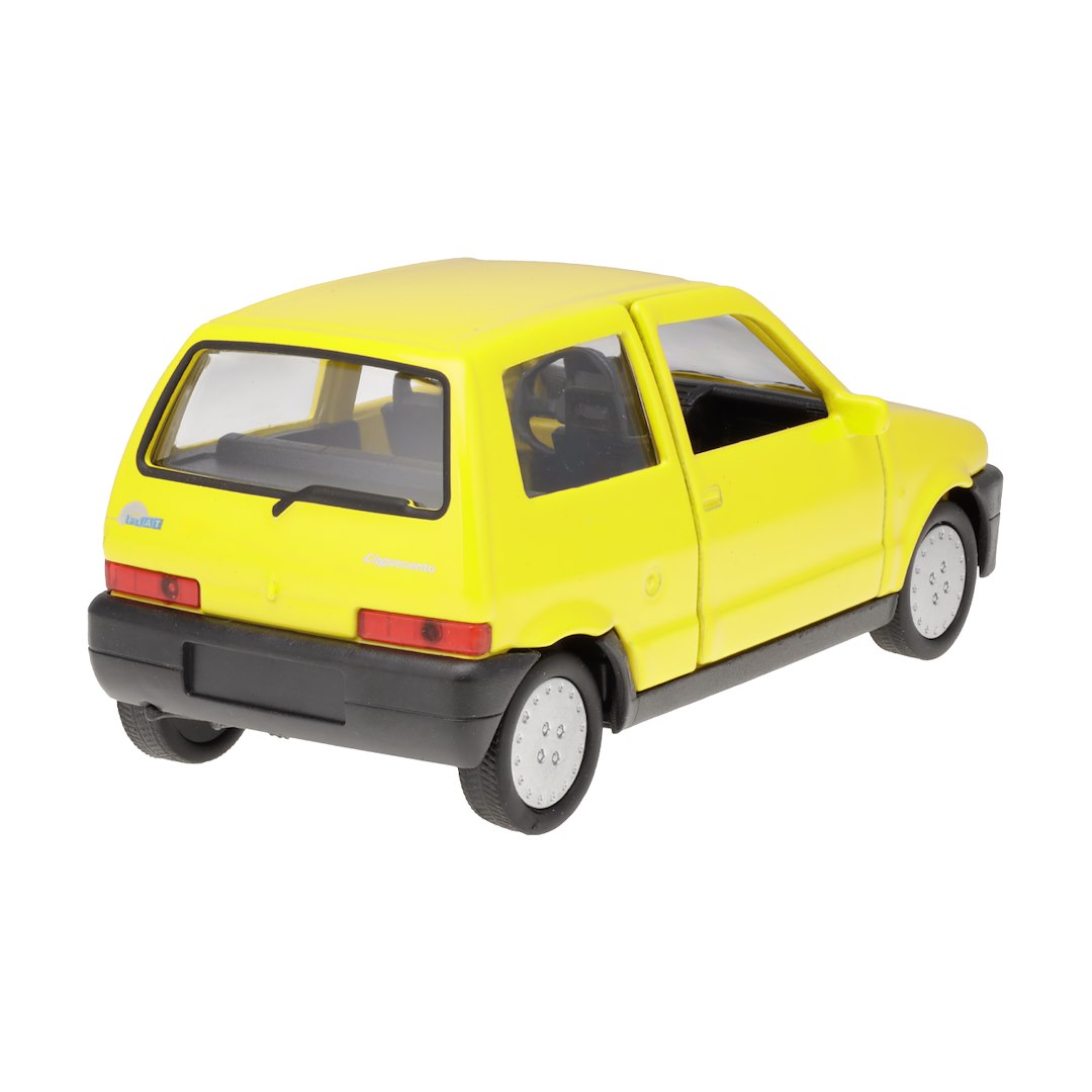 1:34 es modell FIAT Cinquecento sárga – kép 3
