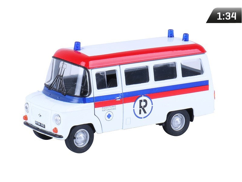 1:34-es modell, PRL Nysa 522 EMERGENCY, fehér (A884N522PRB)