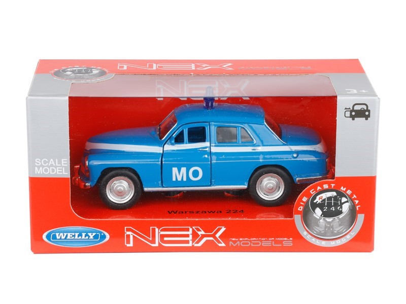 1:34 es modell PRL Warszawa 224 Milicja Obywatelska kék A884W224MON – kép 3