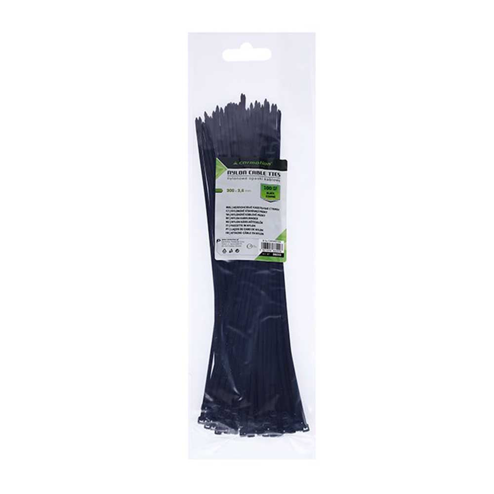Nylon gyorskötöző több színben 300x3.6 mm (100 db)
