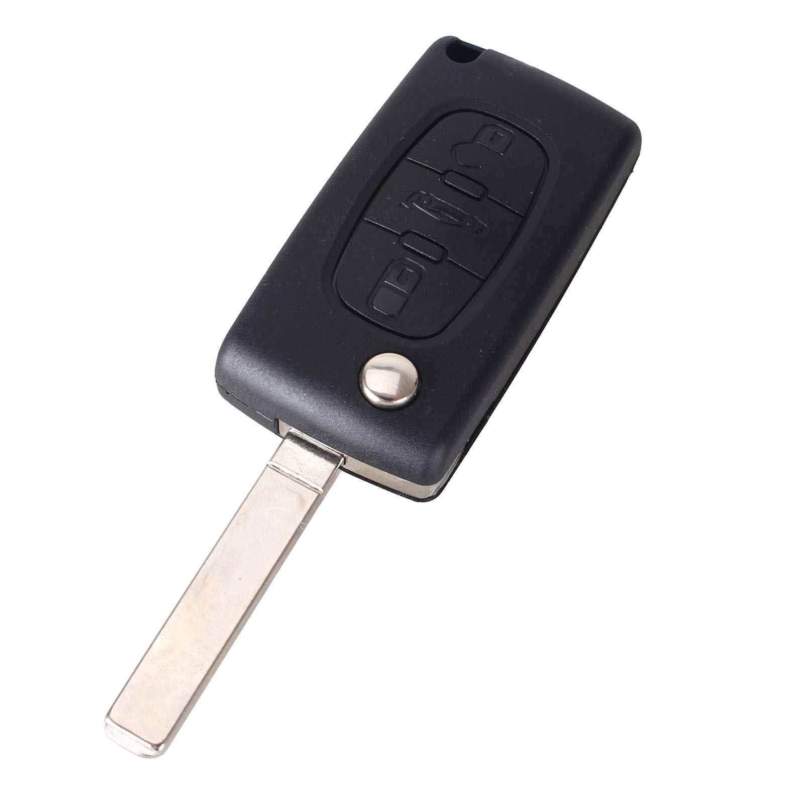 Peugeot ključ, preklopni ključ s 3 tipke 0523