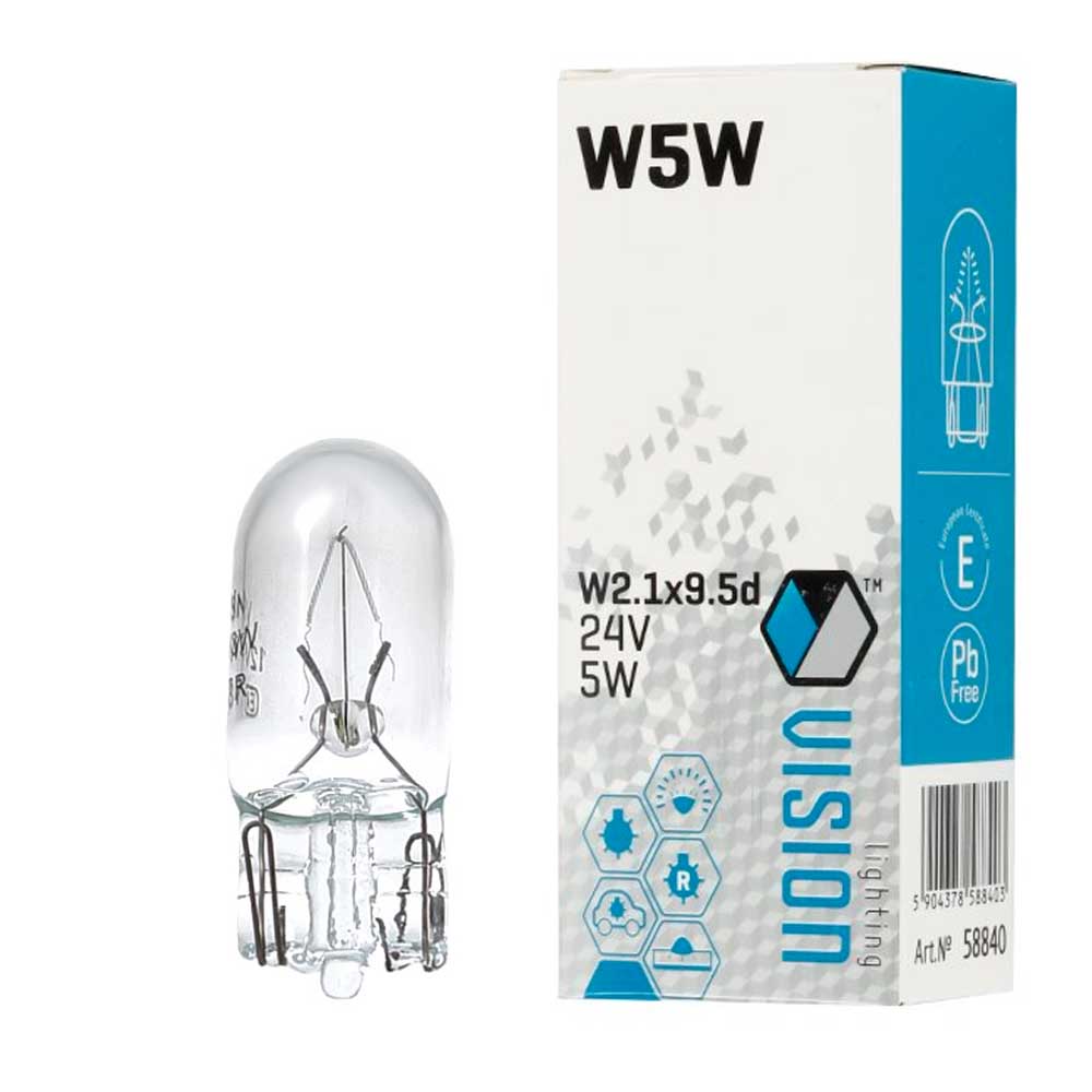 Vision W5W izzó 24V 5W (W2.1×9.5d)