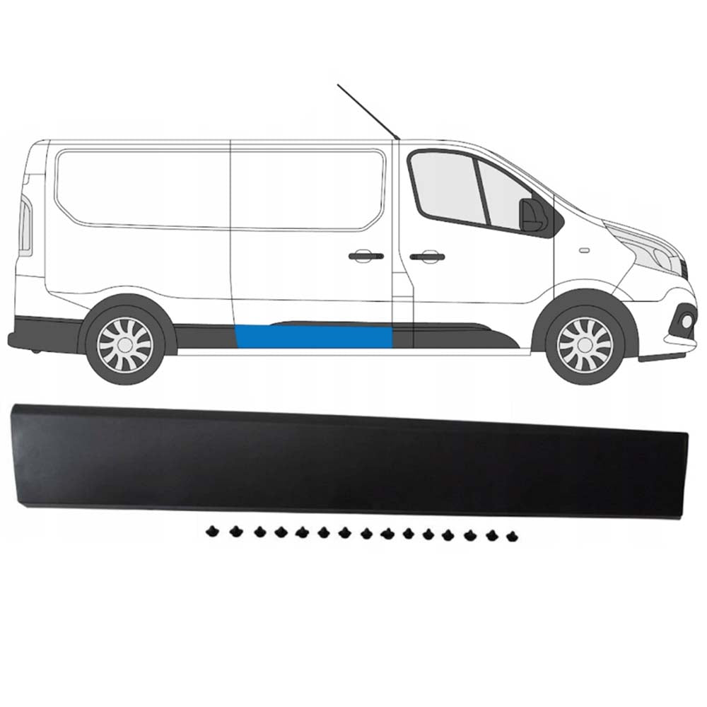 Renault Trafic III jobb oldalsó díszléc 2014-