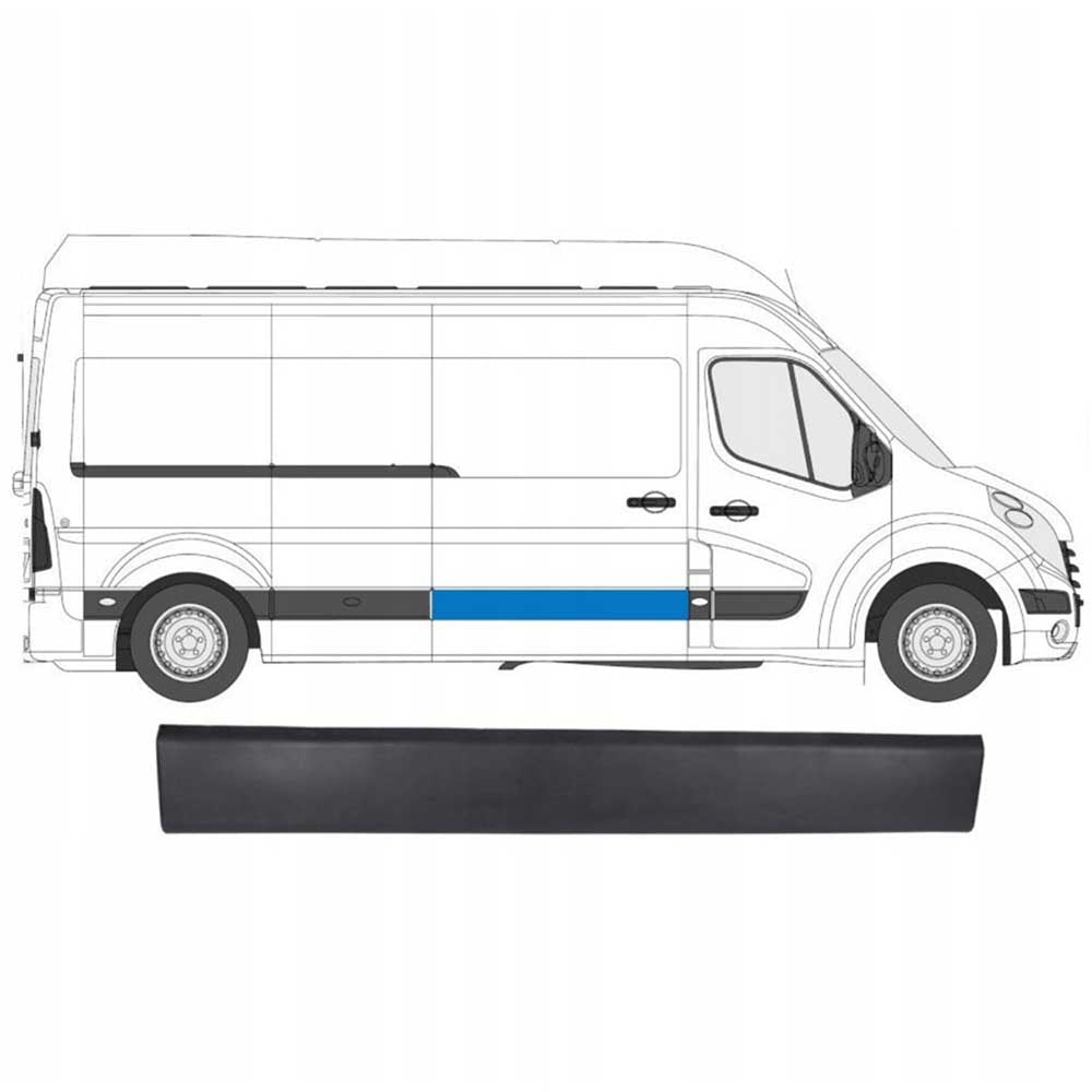 Nissan NV400 jobb oldali díszléc 2011-