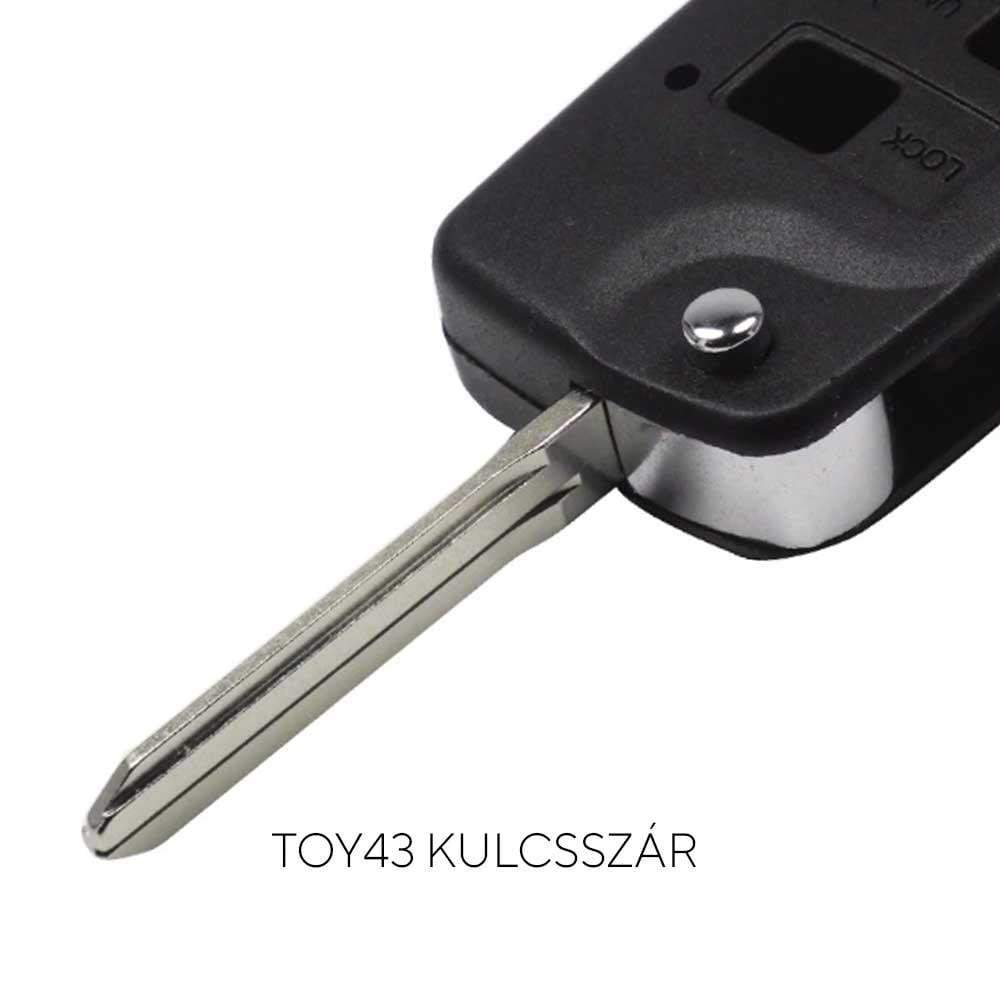 Toyota skladací kľúč adaptér Yaris Corolla